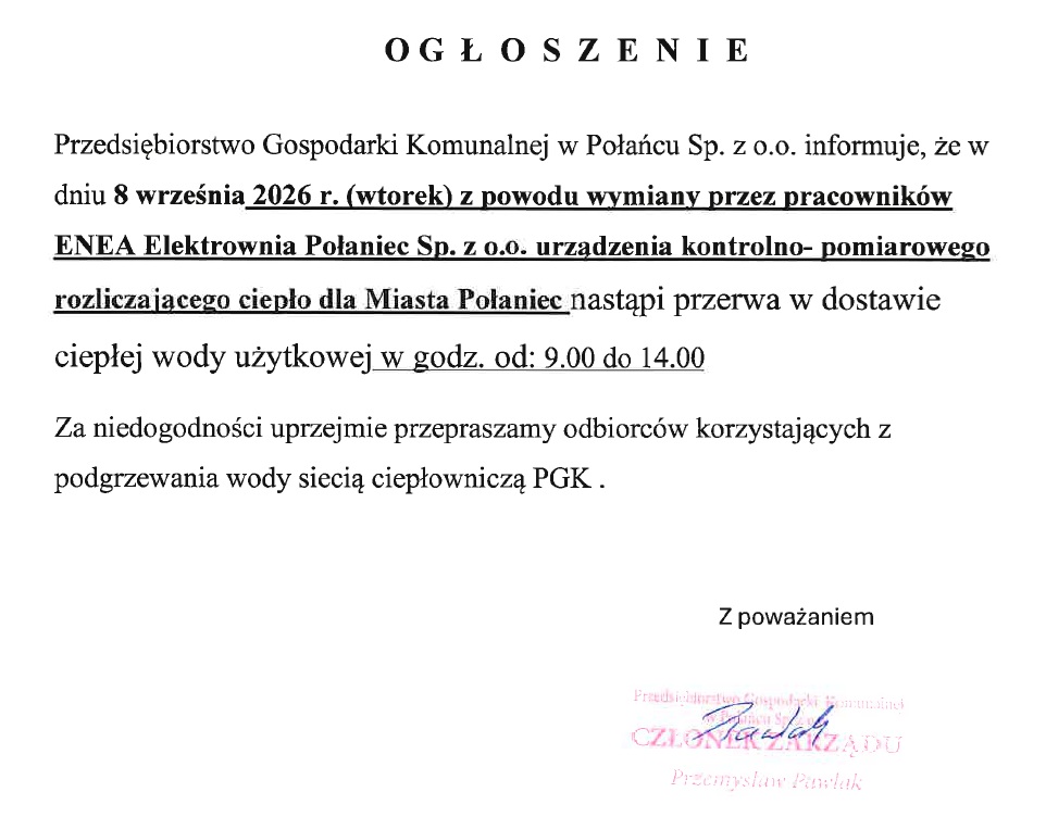 Ogłoszenie