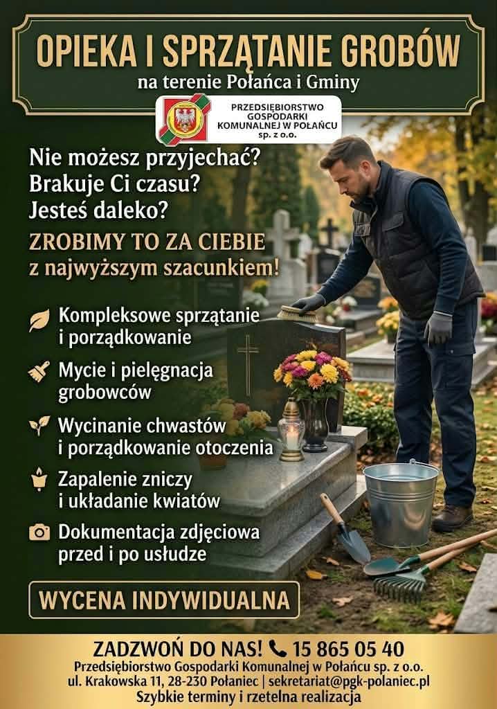 sprzątanie grob&oacute;w