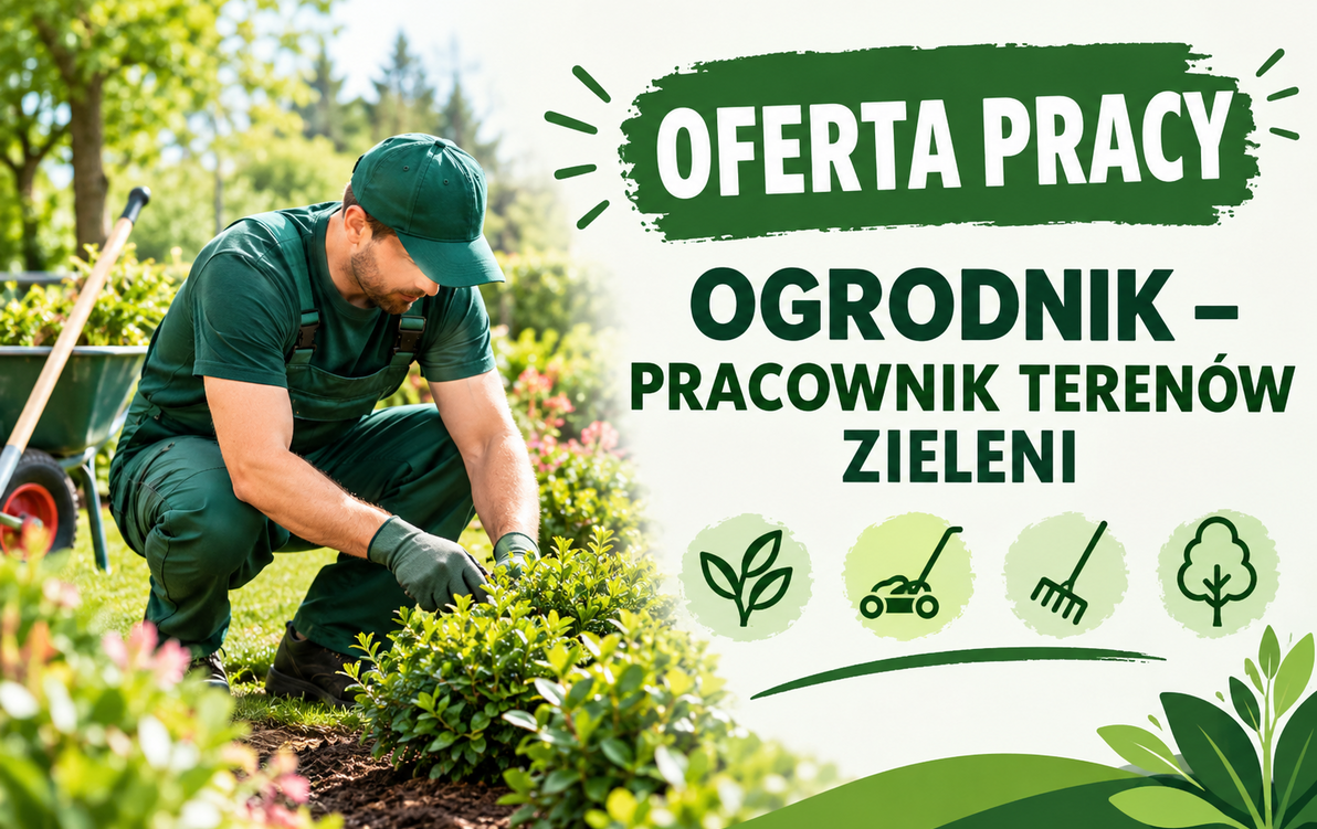 Zdjęcie do OFERTA PRACY  OGRODNIK &ndash; PRACOWNIK TEREN&Oacute;W ZIELENI